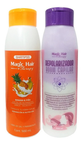 Magic Hair Shampoo Banana Y Tratamiento Repolarizador 