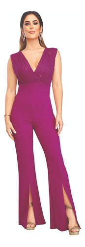 Jumpsuit Mujer Formal Rosa 942-49