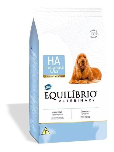 Ração Equilíbrio Veterinary Hypoallergenic 7,5kg Equilibrio