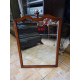 Antiguo Espejo Marco De Madera Inglesa 75cmx53cm N528