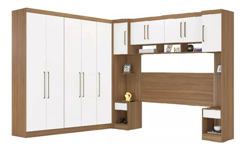 Guarda-roupa De Casal Modulado Armário 11 Portas - Leartam