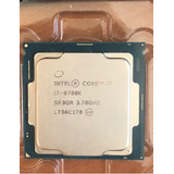 Procesador Intel I7-8700k  6 Núcleos  Cache 12mb