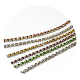 Cadenas Strass Mix Colores Surtidos Ss12 Lc