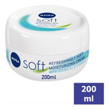 Creme Nivea Soft Fácial 200ml 197g Mãos, Rosto E Corpo 