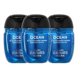 Ocean For Men Gel Antibacterial Bath & Body Works Kit De 3pz