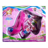 Maleta Estojo Maquiagem Sapato Fashion Girl Play Set