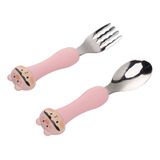 Cuchara L Baby Fork Con Bonito Mango De Polipropileno Con Fo