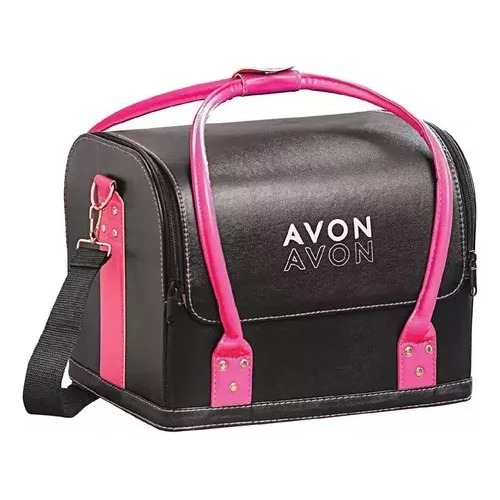 Avon Maleta Maquiagem Rosa E Preta Bbb22