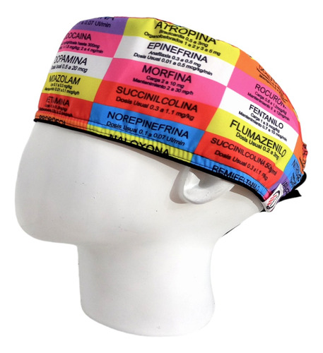 Gorro Quirúrgico Hombre + Lanyard Anestesiologia Colores