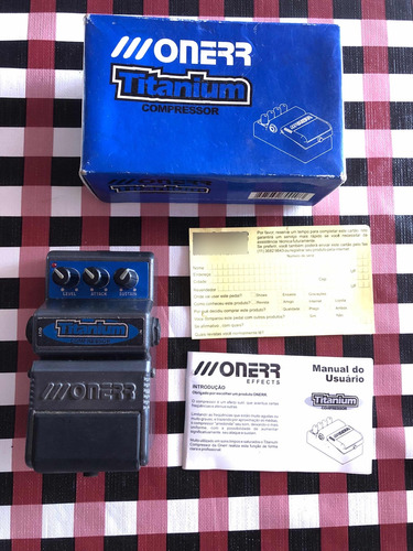 Pedal Onerr Titanium Compressor Em Perfeita Conservação