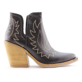 Botas Botinetas Dama Mujer Texanas Bajas Comoda P1005 Carg