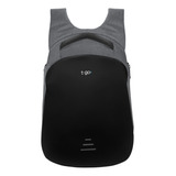 Mochila T-go Porta Notebook Hasta 17´´ Ab34 Urbana Impermeable Gris Liso