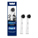 Refil Escova De Dentes Elétrica Oral-b Advanced Charcoal - 2 Unidades