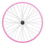 Roda Dianteira Aro 20 V-brake Alumínio 36f Rosca Rosa