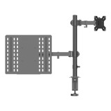 Soporte Naku Sm-c011nbh De Mesa Para Notebook Y Tv/monitor De 13 A 32 Negro