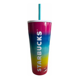 Vaso Metálico Starbucks Cup Cold Popote Pride Venti