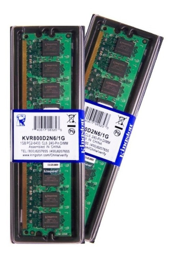 Memória Kingston Ddr2 1gb 800 Mhz Desktop Kit C/04 Unidades 