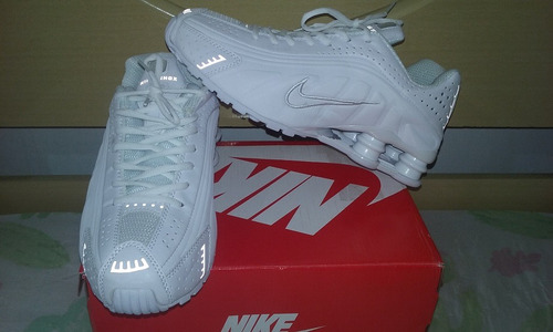 Tenis Nike Shox R4 Todo Branco Nº41 Original!!!