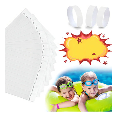 Pulseras De Papel Tyvek 600 Piezas Color Blanco | Meses sin interés