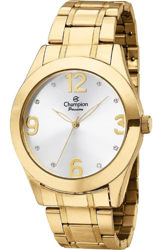 Relógio Champion Feminino Dourado Passion Casual Ch24268h