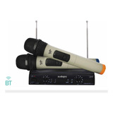 Kit 2 Microfonos Inalambricos Con Sistema Uhf Receptor 50mts