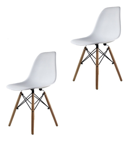 Set De 2 Sillas Eames Para Comedor