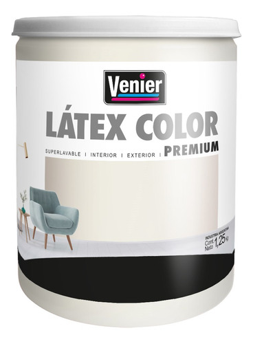 Latex Color Venier Premium Interior/exterior X 1,25 Colores