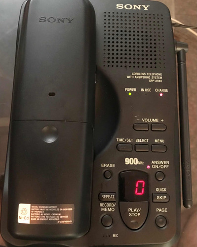 Telefone Sem Fio Sony Spp-a940 Usado Antigo Defeito Pergunte
