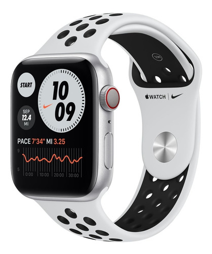 Apple Watch Series 6 44 Aluminio Silver Nike Sport Gps 4g