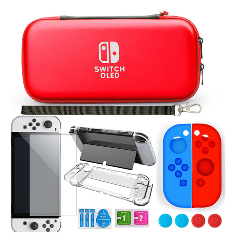 Kit Protector Nintendo Switch Oled: 6 Accesorios 