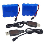 Baterías De Ni-cd De 4.8v 700mah Y 2 Cables De Cargador Usb 