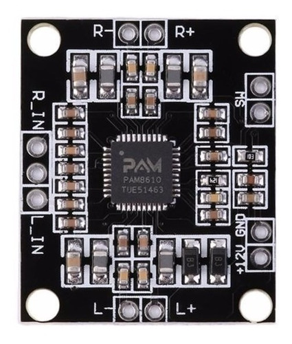 Pam 8610 Modulo Amplificador De Audio Estereo 2x10w Pam8610