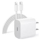 Cargador Para iPhone X 11 12 13 14 8 Y iPad De 20w