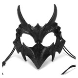Máscara Gavião C/ Chifres Halloween Cosplay - Escolha A Cor