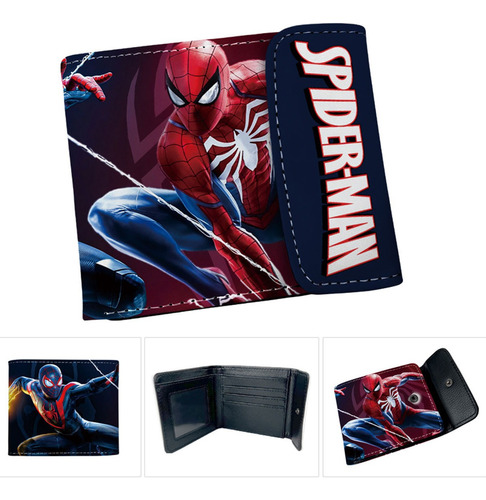 Cartera Marvel Dc Billetera Con Broche Super Héroes Pu