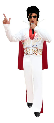 Disfraz Elvis Presley Rey Del Rock Accesorios Adulto Hombre | Meses sin interés