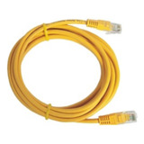 Cable De Parcheo Utp Cat5e - 3.0m. - Amarillo