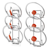 Vzino Paquete De 2 Estantes Organizadores De Tapa De Olla Pa