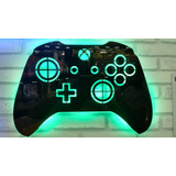 Luminária Controle Xbox Led Em Acrílico Espelhado 12v Gamer