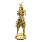 Samurai Guerreiro Estátua Marfim - Resina 41 Cm Medieval