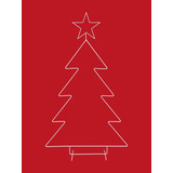 Figura Navideña Alambron Árbol/pino Decoración Navidad Luz