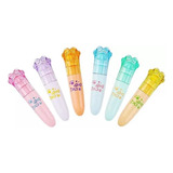 Set De Mini Destacadores Pasteles Diseños Kawaii