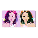 Mousepad Xl 58x30cm Cod.256 Chica Anime Arte Glitch Rosa