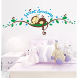 Vinil Decorativo Infantil Changuito Sweet Dreams Cuarto Niño