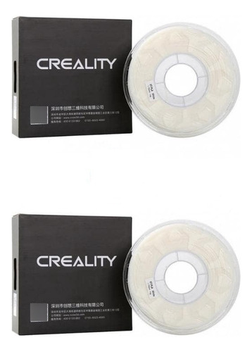 Pack 2 X Filamento Pla Creality 1kg 1.75mm Blanco