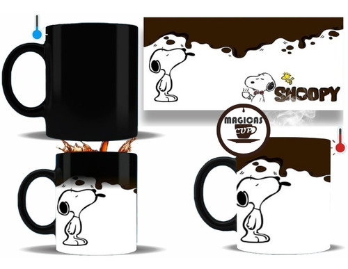 Taza Magica Snoopy Cafe