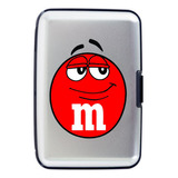 Billetera Metalica M&m Red Tarjetero Aluminio Porta Doc
