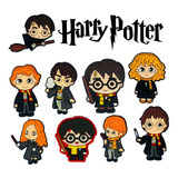 Aplique Emborrachado Harry Potter 5 Unidades P/artesanatos