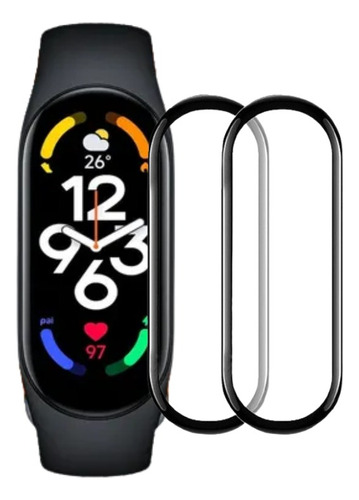 Kit 2 Película Nano 9d Protetora De Tela Smartwatch Miband 7