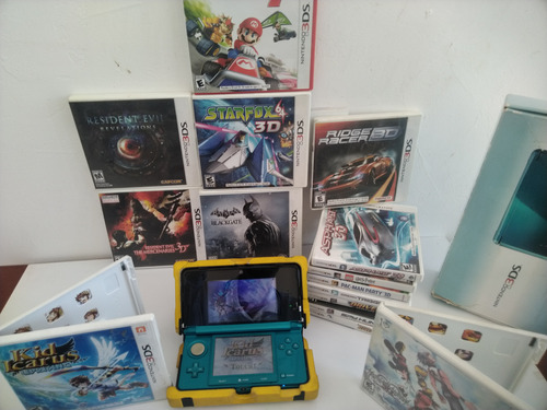 Nintendo 3ds  Azul Com 15 Jogos